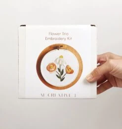 MCreativeJ Flower Trio- DIY Beginner Embroidery Craft Kit -Michaels Stores 9683006340665 1