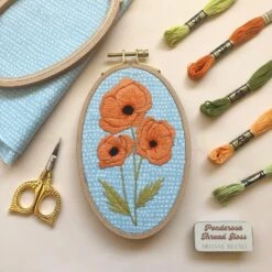 MCreativeJ Poppies - Intermediate Hand Embroidery DIY Craft Kit 18 MCreativeJ Poppies - Intermediate Hand Embroidery DIY Craft Kit -Michaels Stores 9683017350713 1