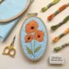 MCreativeJ Poppies - Intermediate Hand Embroidery DIY Craft Kit 1 MCreativeJ Poppies - Intermediate Hand Embroidery DIY Craft Kit -Michaels Stores 9683017350713