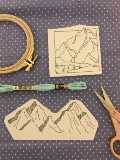 Mountains - Peel Stick And Stitch Hand Embroidery Patterns 34 Mountains - Peel Stick And Stitch Hand Embroidery Patterns -Michaels Stores 9683023642169 2