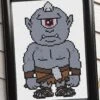 Cyclops Counted Cross Stitch DIY KIT 1 Cyclops Counted Cross Stitch DIY KIT -Michaels Stores 9683040589369