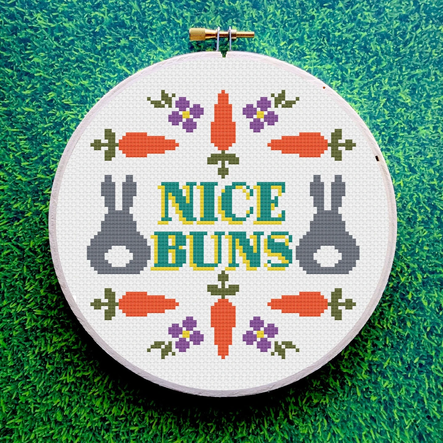 Nice Buns Counted Cross Stitch DIY KIT 4 Nice Buns Counted Cross Stitch DIY KIT - Image 2