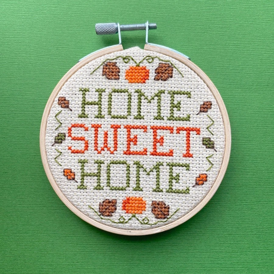 Home Sweet Home Fall Counted Cross Stitch DIY KIT 10 Home Sweet Home Fall Counted Cross Stitch DIY KIT - Image 8