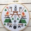 Camping Counted Cross Stitch DIY KIT Intermediate 1 Camping Counted Cross Stitch DIY KIT Intermediate -Michaels Stores 9683068900921