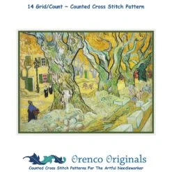 A French Village Street By Impressionist Van Gogh Counted Cross Stitch Pattern 27 A French Village Street By Impressionist Van Gogh Counted Cross Stitch Pattern -Michaels Stores 9949163281609 2
