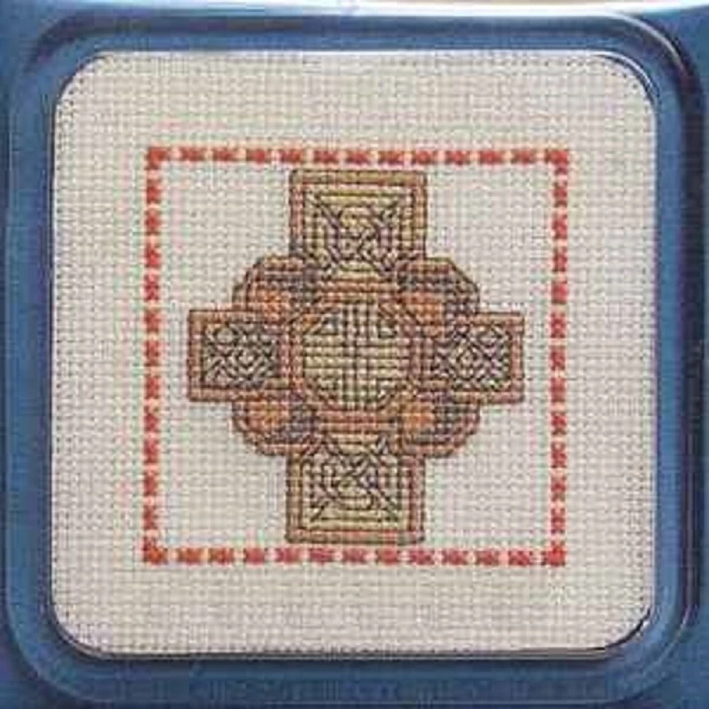 Textile Heritage Coaster Kit - Celtic Cross Multicolor 3 Textile Heritage Coaster Kit - Celtic Cross Multicolor