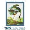 A Great White Heron Bird By John James Audubon Counted Cross Stitch Pattern