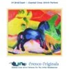 Expressionist Franz Marc's The Little Blue Horse Counted Cross Stitch Pattern -Michaels Stores 9949191361225