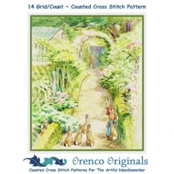 Bunnies In Farmer McGregor's Garden Beatrix Potter CountedCross Stitch Pattern -Michaels Stores 9949205978313 2
