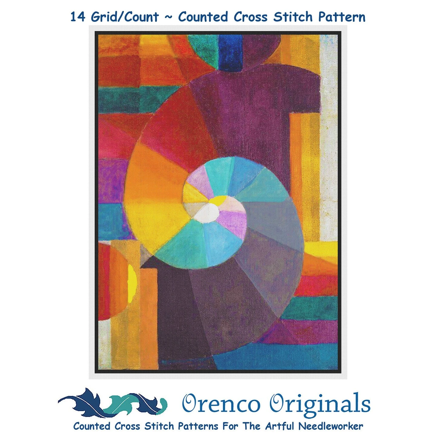The Beginning By Expressionist Artist Paul Klee Counted Cross Stitch Pattern 3 The Beginning By Expressionist Artist Paul Klee Counted Cross Stitch Pattern