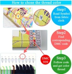 Cow Stamped Cross Stitch Kits For Adults Beginners, DIY Animals Cross Stitch Patterns Kits Printed Dimensions Needlepoint Kits,Crafts Embroidery Kits For Home Decor -Michaels Stores 99735654389808 2