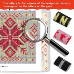 MIAOLLUN Latch Hook Kit, Christmas Latch Hook Kits For Adults DIY Decorative Pillowcase Embroidery Cross Stitch Arts Craft For Home Sofa Furniture 17X17inch Christmas Reindeer -Michaels Stores 99735698708528 1