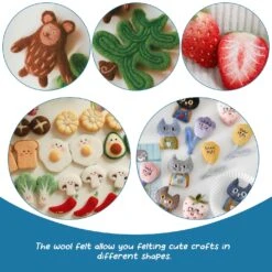 Needle Felting Kit, Needle Felting Starter Kit With Exquisite Green Storage Bag, Wool Roving 18 Colors Set, Needle Wool Felting Tools Kit, Wool Felt Tools For Felted Animal Needle Felting Supplies 34 Needle Felting Kit, Needle Felting Starter Kit With Exquisite Green Storage Bag, Wool Roving 18 Colors Set, Needle Wool Felting Tools Kit, Wool Felt Tools For Felted Animal Needle Felting Supplies -Michaels Stores 99735702886448 2