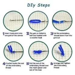 Latch Hook Kits For Kids Adults DIY Rug Tapestry Kits With Printed Canvas Embroidery Kits Festival Gifts Home Decoration (Penguin,11.8inch X 11.8inch) 28 Latch Hook Kits For Kids Adults DIY Rug Tapestry Kits With Printed Canvas Embroidery Kits Festival Gifts Home Decoration (Penguin,11.8inch X 11.8inch) -Michaels Stores 99735804598320 1