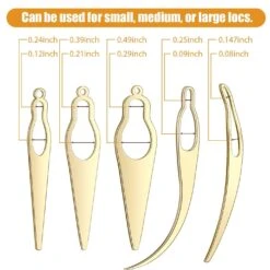 13 Pcs Dreadlocks Tool Set Includes 5 Latch Hook Crochet Needles, 3 Dreadlocks Crochet Hook And 5 Locking Hair Extensions Tool For Locs, Sisterlocks, Easyloc Hair -Michaels Stores 99736472541232 2