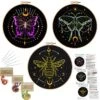 3 Sets Tarot Embroidery Kits For Beginners,Cross Stitch Kit For Adults,Crewel Starters Needlepoint With Moon, Butterfly, Bee And Moth Pattern And Tool 2 3 Sets Tarot Embroidery Kits For Beginners,Cross Stitch Kit For Adults,Crewel Starters Needlepoint With Moon, Butterfly, Bee And Moth Pattern And Tool -Michaels Stores 99736564553776