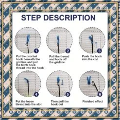 Latch Hook Kits Rug Fox Crochet Yarn Cushion Colour Pre-Printed Canvas Cover Rug Needlework DIY Hook And Latch Kit Christmas Home Decoration 30x30cm/12 X12inch 27 Latch Hook Kits Rug Fox Crochet Yarn Cushion Colour Pre-Printed Canvas Cover Rug Needlework DIY Hook And Latch Kit Christmas Home Decoration 30x30cm/12 X12inch -Michaels Stores 99737144154160 1