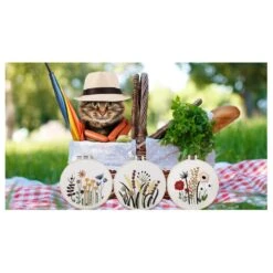 3 Sets Of Beginner Embroidery Kits With 3 Patterns And 6 Needles, Needlepoint Kits For Adults,Including Embroidery Floss,3 Plastic Hoops And 3 Cotton Fabric 22 3 Sets Of Beginner Embroidery Kits With 3 Patterns And 6 Needles, Needlepoint Kits For Adults,Including Embroidery Floss,3 Plastic Hoops And 3 Cotton Fabric -Michaels Stores 99737158047792